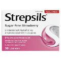 Strepsils Strawberry Sugar Free 36 lozenge