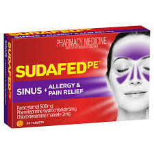 Sudafed PE Sinus Allergy & Pain 24