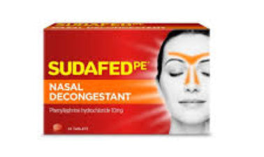 Sudafed PE Nasal Decongestant 10mg 24 tablets