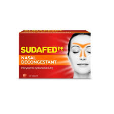 Sudafed PE Nasal Decongestant 10mg 24 tablets