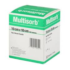 Multisorb Non Woven Swab 10x10cm 100/box