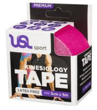 USL Premium 3NS Kinesiology Tape Pink 5cmx5m