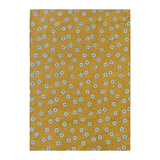 Daisy Tea Towel Gold/White