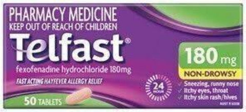 Telfast Tablets 180mg 50s