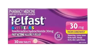 Telfast 6-11 Years 30mg Mini Tabs 30s
