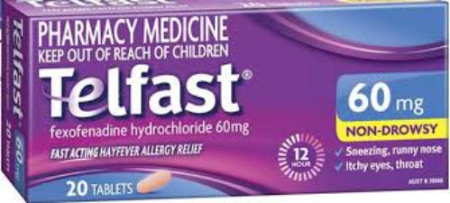 Telfast Tablets 60mg 20s