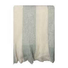 Bliss Wool Mohair Blend Stripe Blue/Cream