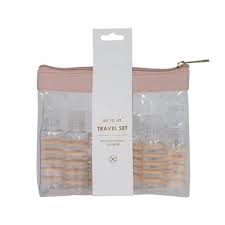 Tender Love + Carry Travel Pouch with Bottles Pink