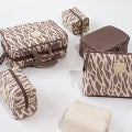Tender Love + Carry Beige Brown Safari Toilet Bag 4pc set