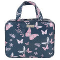 Wicked Sista Butterfly Floral Large Hold All Cosmetic Bag
