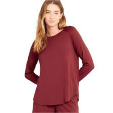 Boody Goodnight Sleep Raglan Top Ruby Large