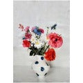 White Blooms Tea Towel