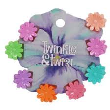 Twinkle & Twirl Mini Flower Claws Clip Multi 8pc