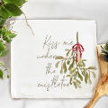 Tea Towel - Kiss Me Under the Mistletoe