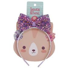 Twinkle & Twirl Bow Aliceband Purple