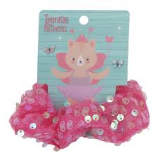 Twinkle & Twirl Sequin Scrunchie Pink