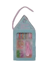 Twinkle & Twirl  Hair Tie Set with Clip Multi Pink