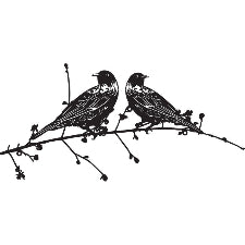 Metal Wall Art Tui Duo 60cm