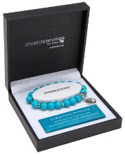 Bramble Bay Kiwi Charm Bracelet Turquoise Howlite