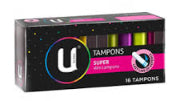 U BY Kotex Tampons Super 16