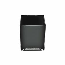Cube Vase Black 10x10