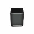 Cube vase black 10x10