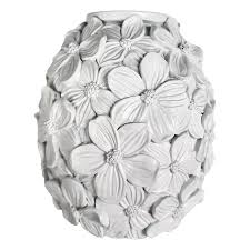 Matte White Petal Vase 10.5cm
