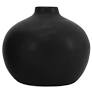 Bud Vase Matt Black  12x11
