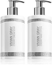 Vivian Gray White Crystal Cream Soap & Hand Lotion Set