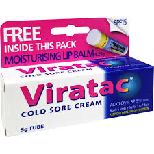 Viratac Cold Sore Cream 5% 5g +Lip Balm