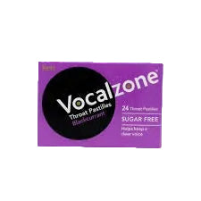Vocalzone Throat Pastilles Sugar Free Blackcurrant 24s