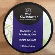 Wild Kiwihearts Magnesium & KawaKawa Body Cream 50ml