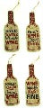 Wine Signs 17cm Hessian