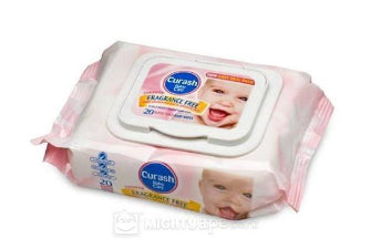 Curash Travel Pack Wipes 20s