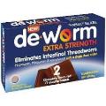 DE-WORM Extra Strength 500mg Choc Chew 2s