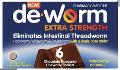 DE-WORM Extra Strength 500mg Choc Chew 6s